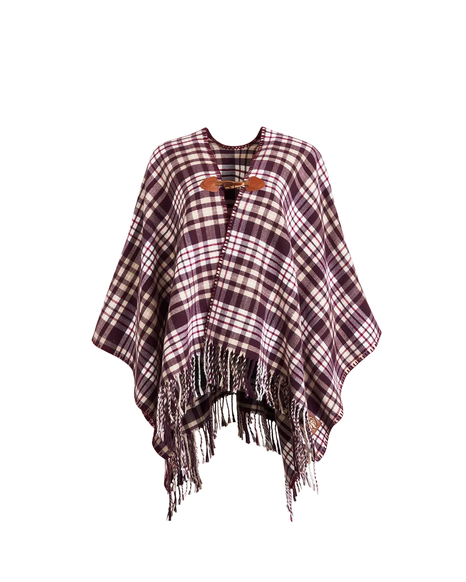 fable-england-check-cape-karo-karamell-schoko image 1