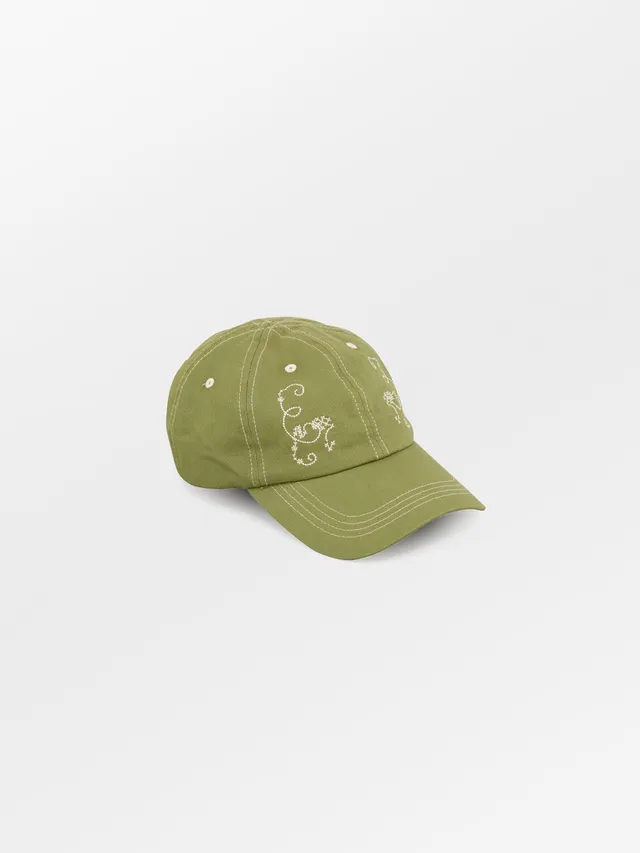 becks-ndergaard-vala-cap-green-moss-baumwolle-stickerei image 1
