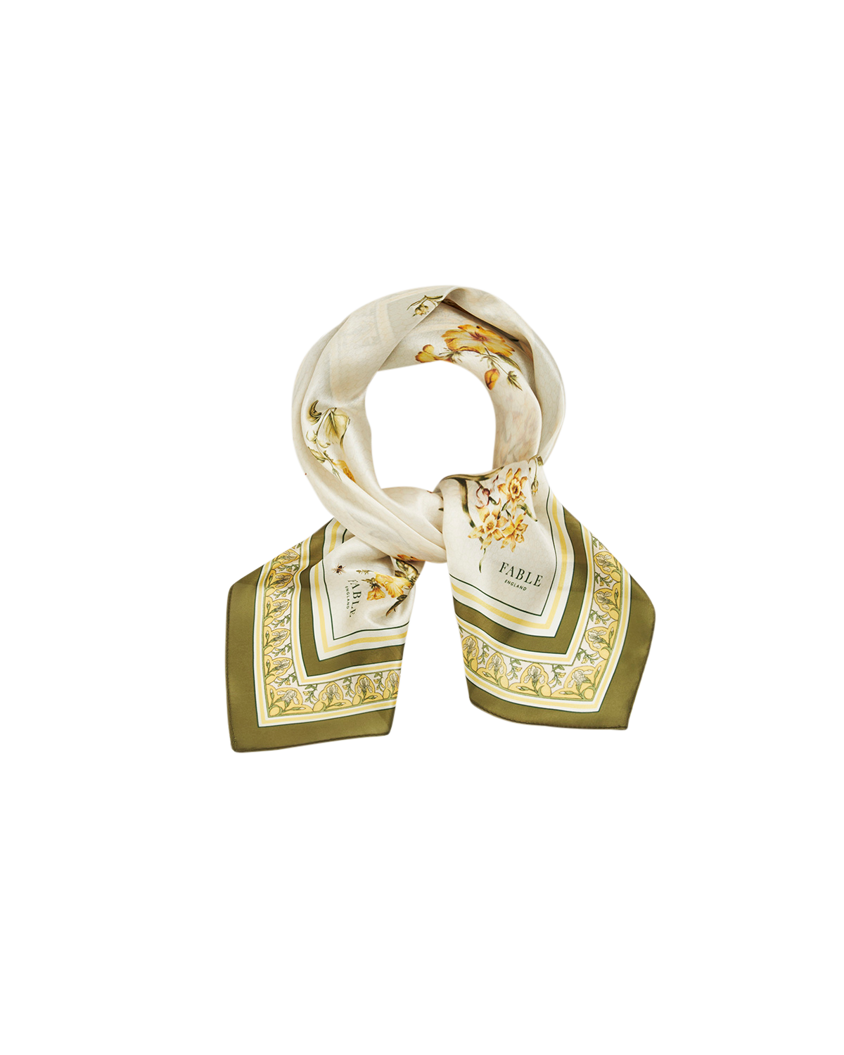 fable-england-nouveau-floral-tuch-gelb-quadratisch image 3