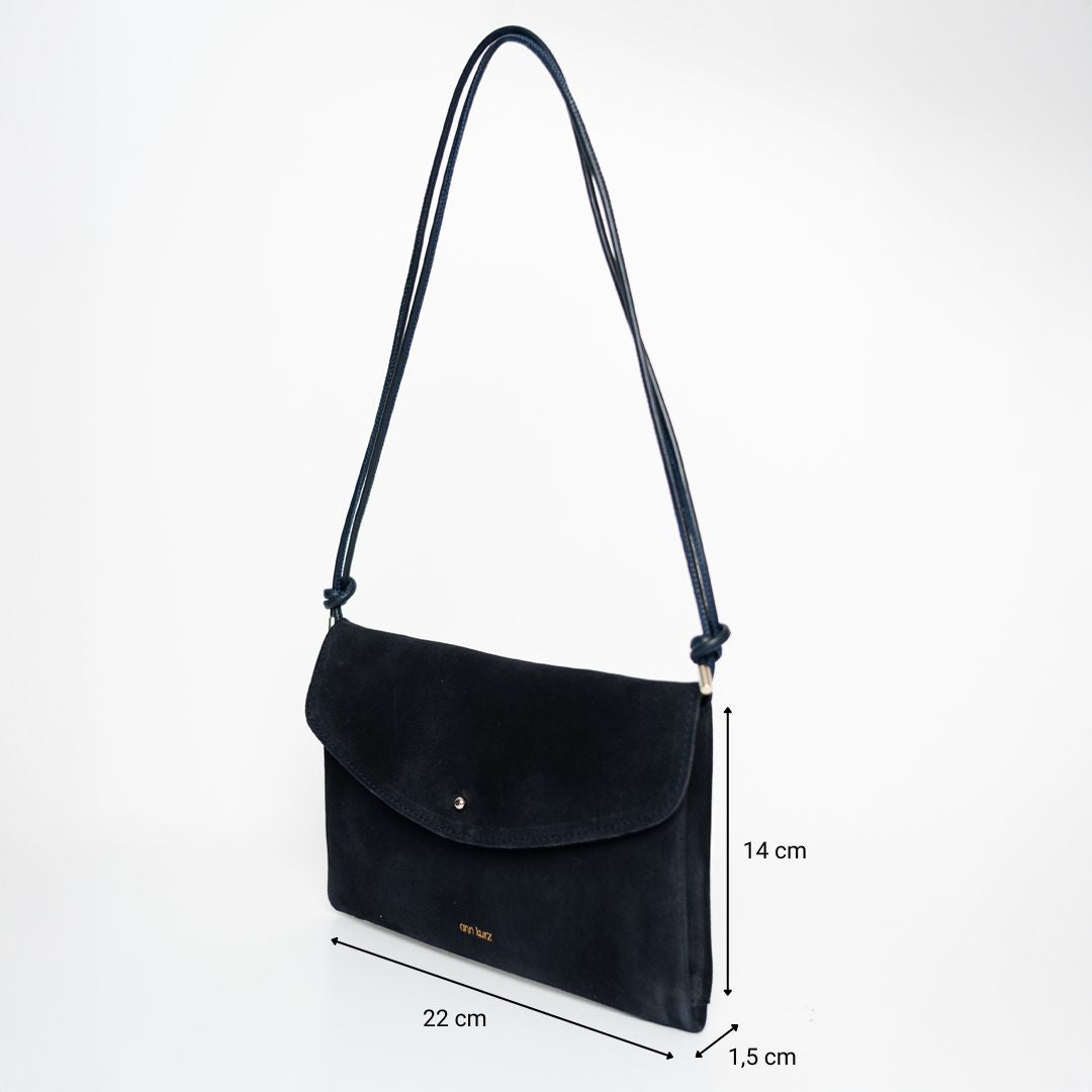ann-kurz-cute-clutch-clutch-suede-navy-22-cm image 4
