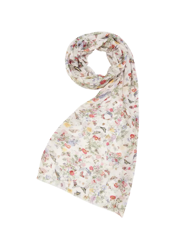fable-england-scarves-alice-garden-schal-leicht-creme image 1