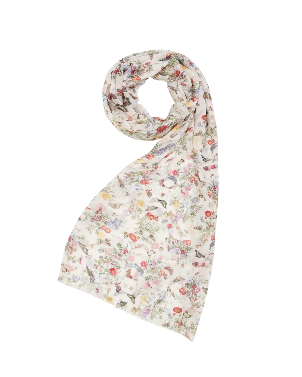 fable-england-scarves-alice-garden-schal-leicht-creme image 1