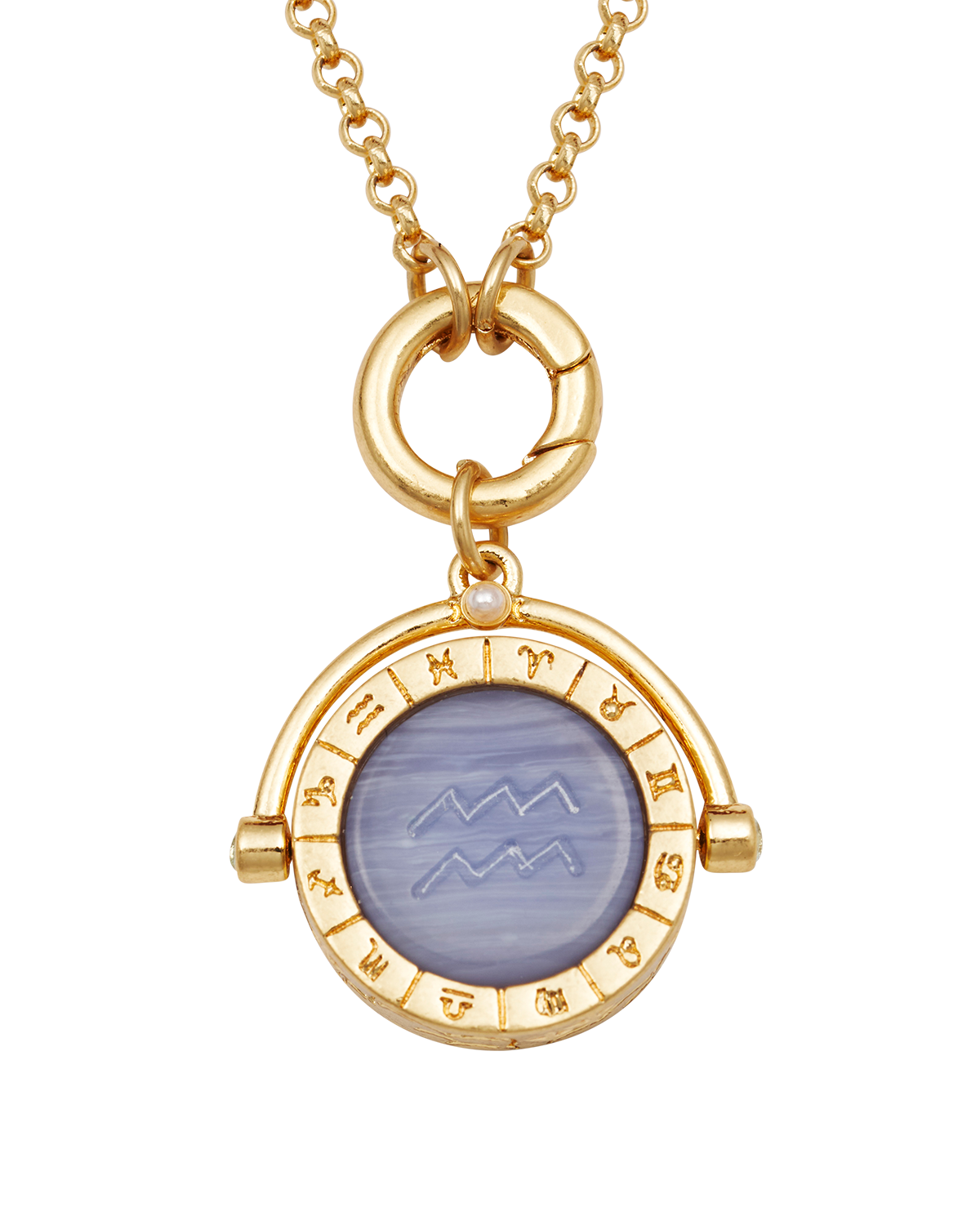 fable-england-aquarius-halskette-gold-sternzeichen-wassermann image 3