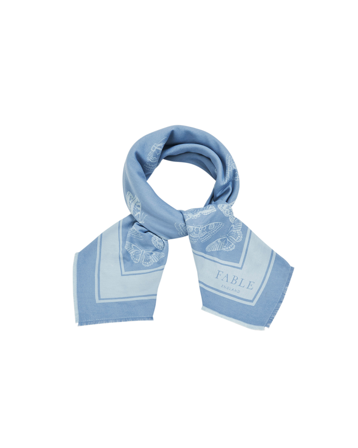 fable-england-butterfly-jacquard-tuch-blau-schmetterling image 5