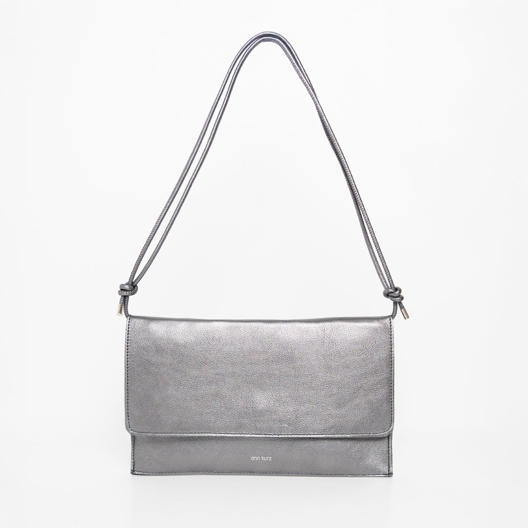 ann-kurz-thin-clutch-clutch-metallic-dark-silver image 1