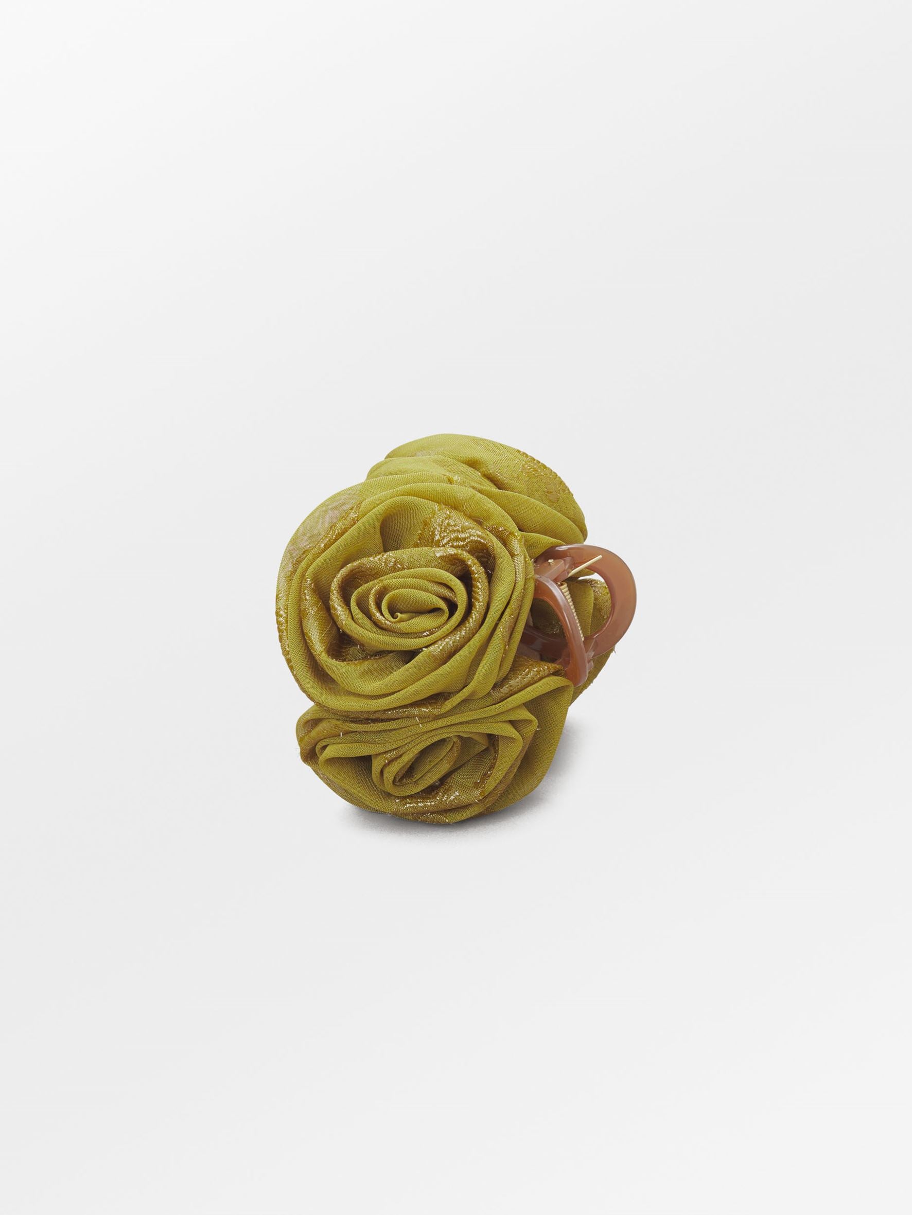 becks-ndergaard-fina-rosana-haarklammer-yellow-olive-rose-9-cm image 1