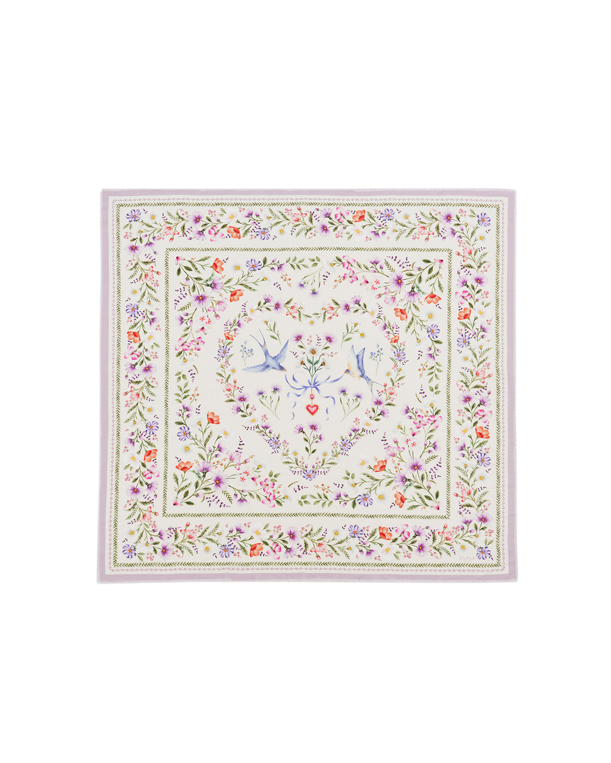 fable-england-forget-me-not-tuch-creme-quadratisch-floral image 1