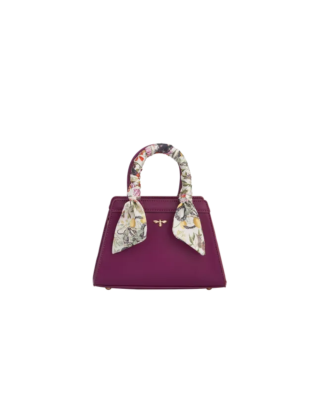 fable-england-floral-engravings-mini-tote-pflaume image 1