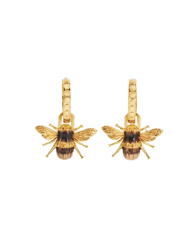 fable-england-honey-bee-huggie-creolen-gold image 1