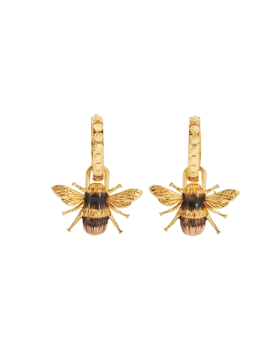 fable-england-honey-bee-huggie-creolen-gold image 1