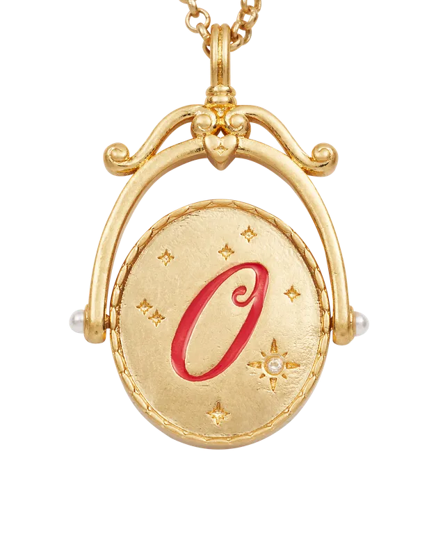 fable-england-o-initial-orchid-halskette-gold-buchstabe-o image 1