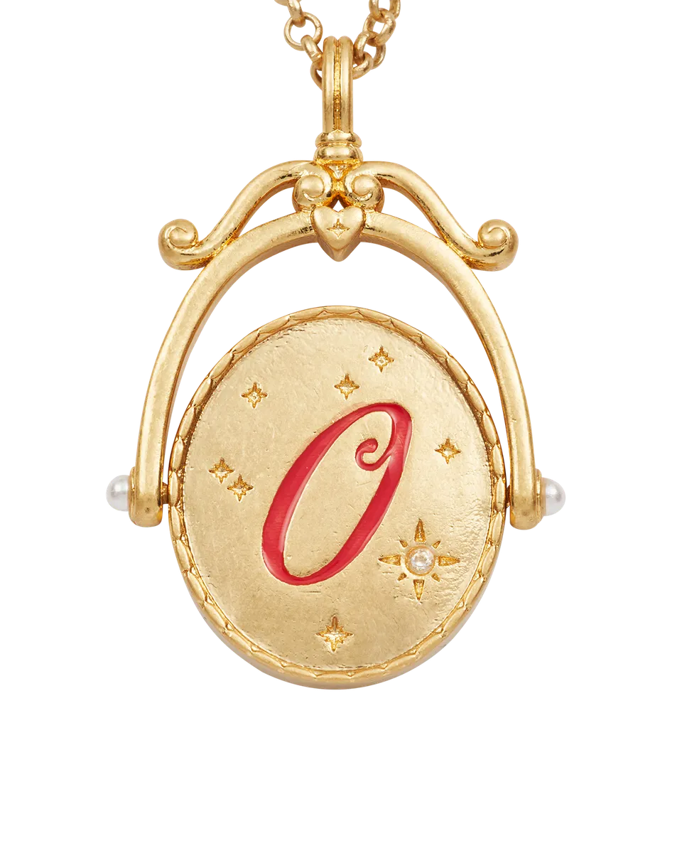 fable-england-o-initial-orchid-halskette-gold-buchstabe-o image 1