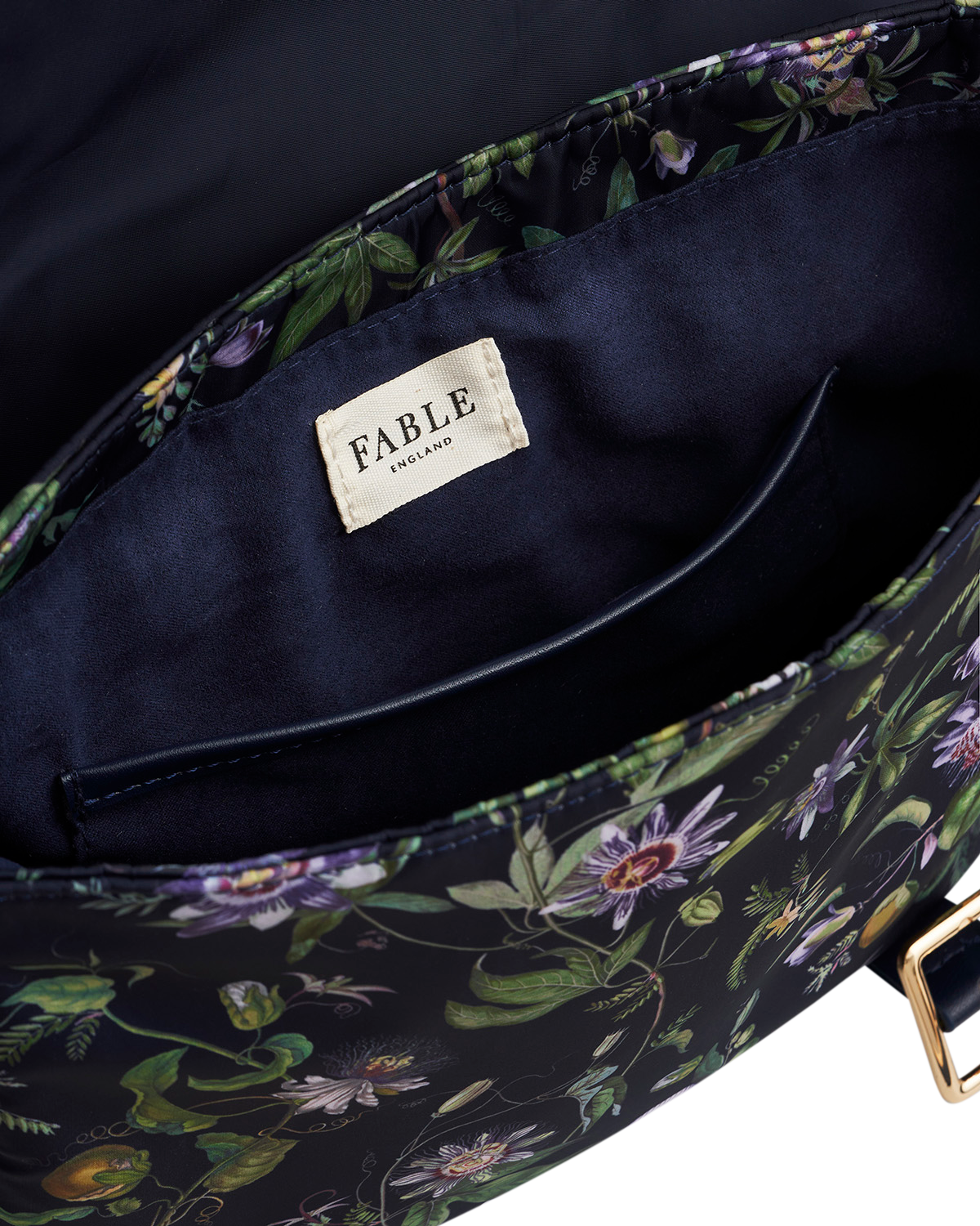 fable-england-navy-passion-flower-satchel-tasche-navy image 6