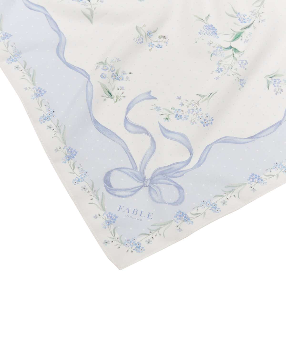 fable-england-bow-floral-tuch-blau-quadratisch-vergissmeinnicht image 4