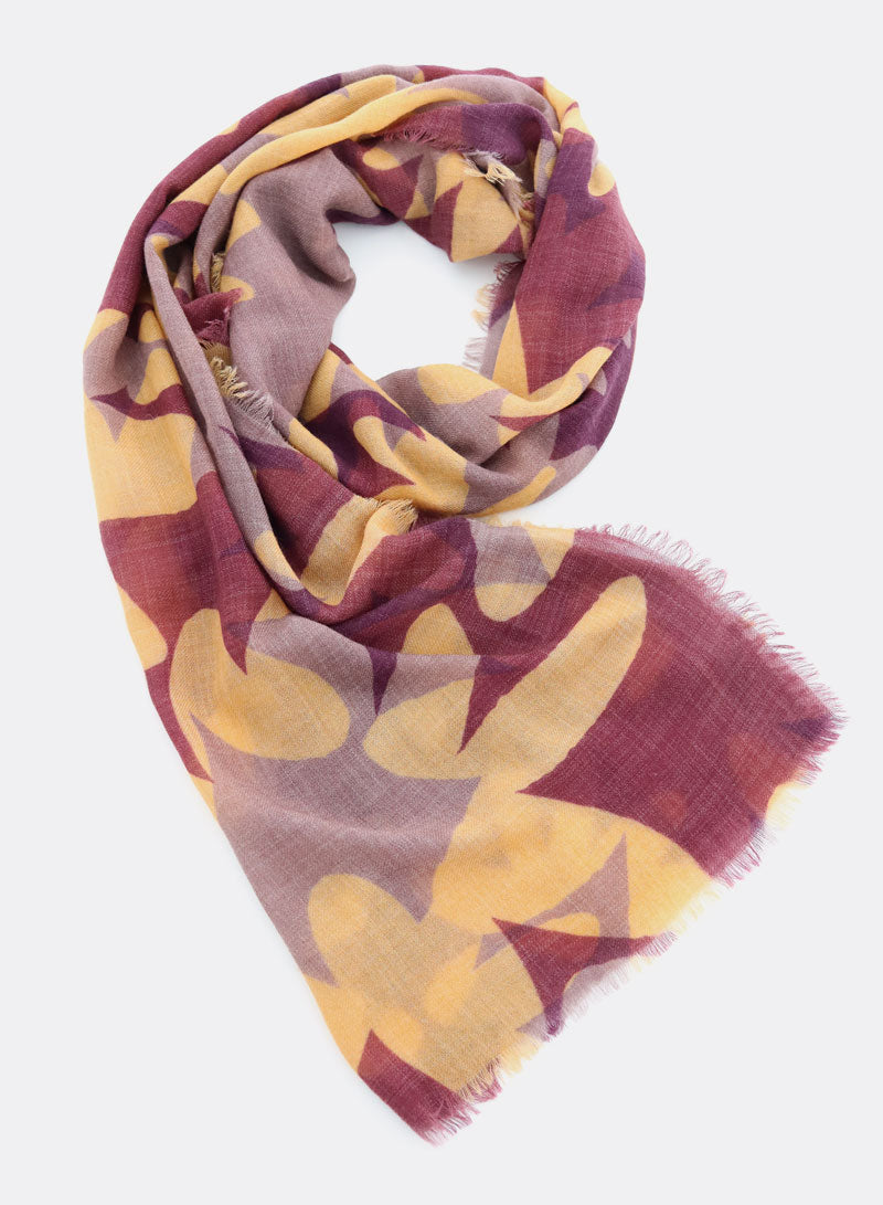 djian-kari-schal-aus-merinowolle-beere-beige-70x180 image 2