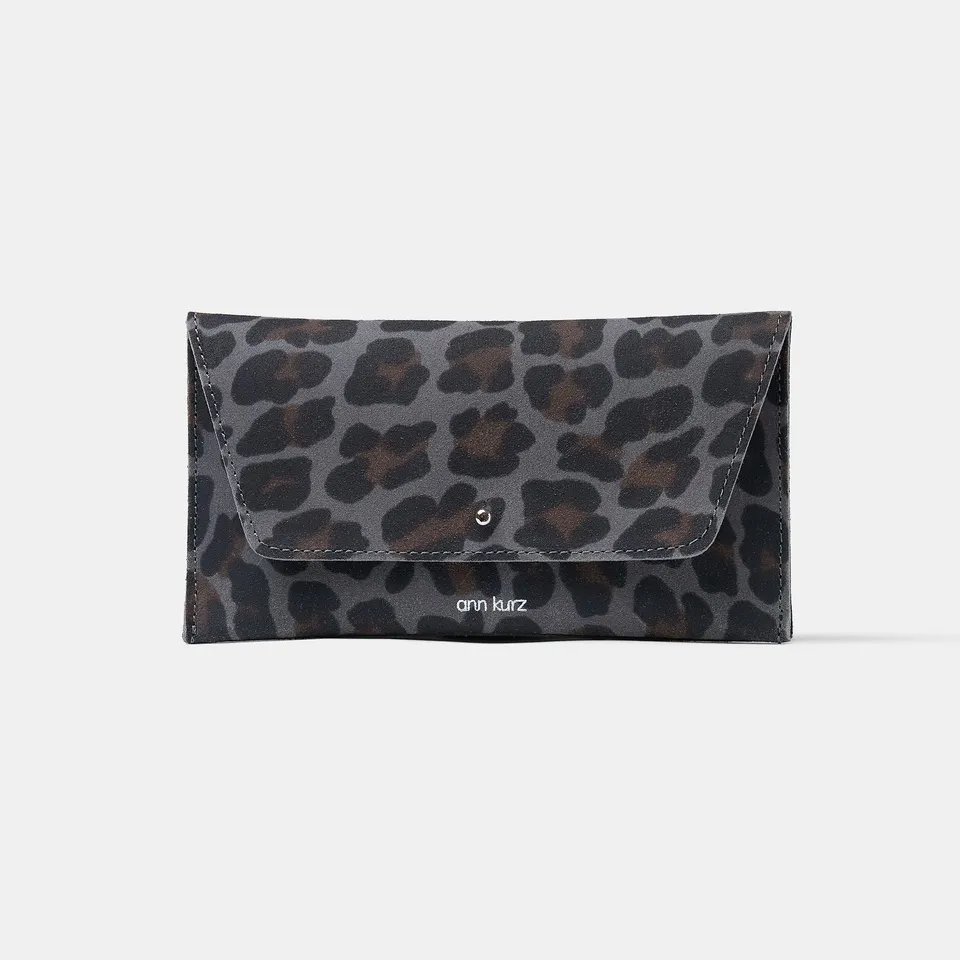 ann-kurz-mini-envelope-leder-geldb-rse-leo-grey-reissverschluss image 1