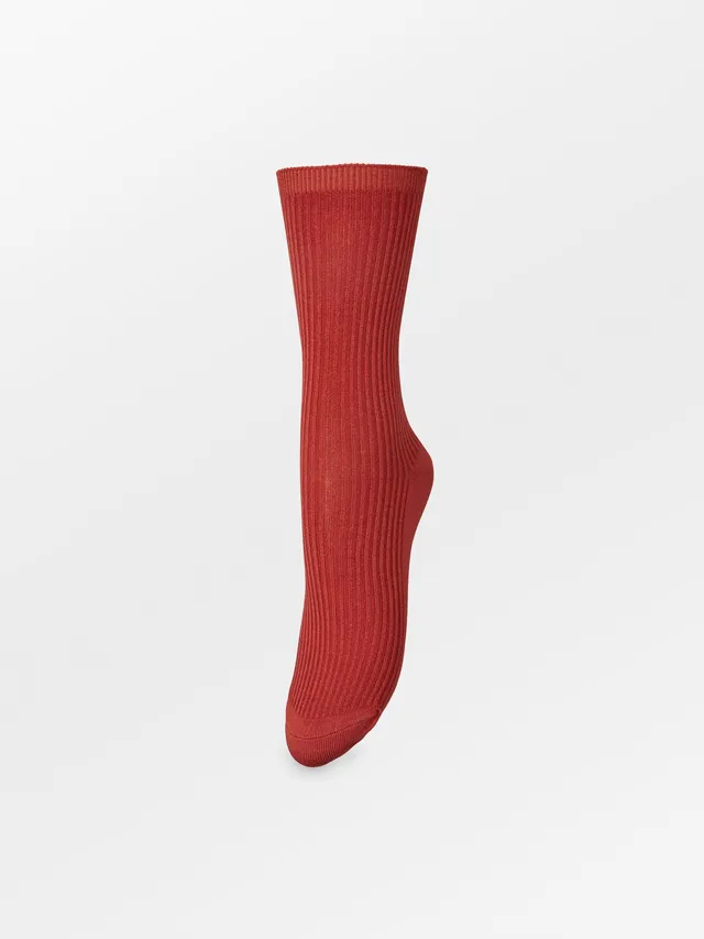 becks-ndergaard-telma-solid-sock-socken-rooibos-orange-bambus image 1