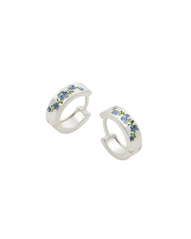 fable-england-forget-me-not-mini-creolen-silber-blau image 1