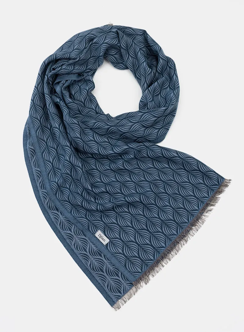 djian-pina-schal-baumwolle-blau-floral-70x180-cm image 1