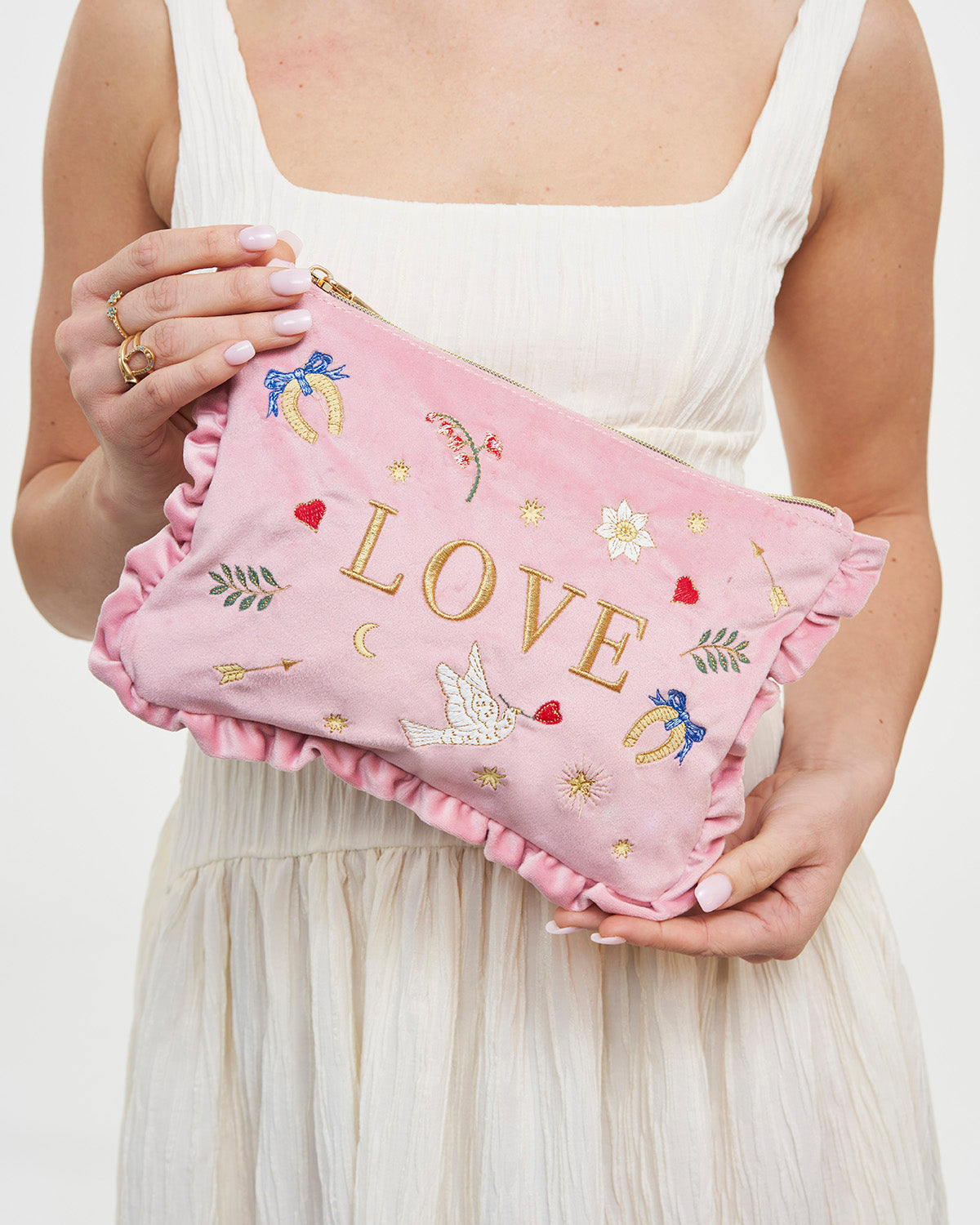 fable-england-pink-love-pouch-samt-rosa-stick image 2