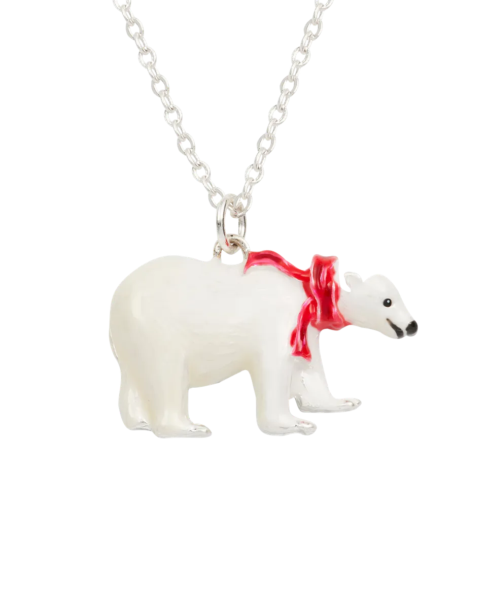 fable-england-cosy-polar-bear-anh-nger-halskette-silber image 1