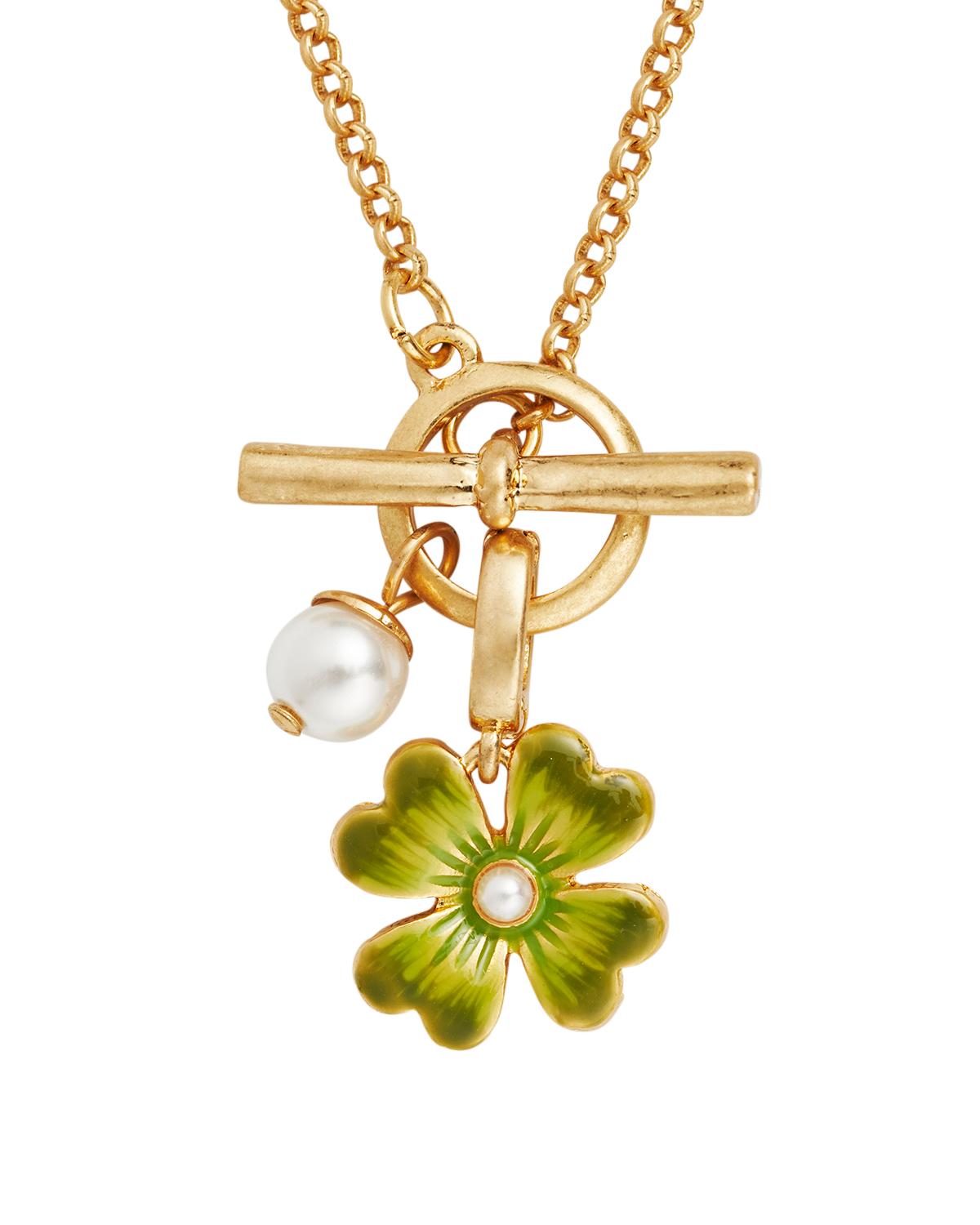 fable-england-lucky-clover-halskette-gold-perle-toggle image 1