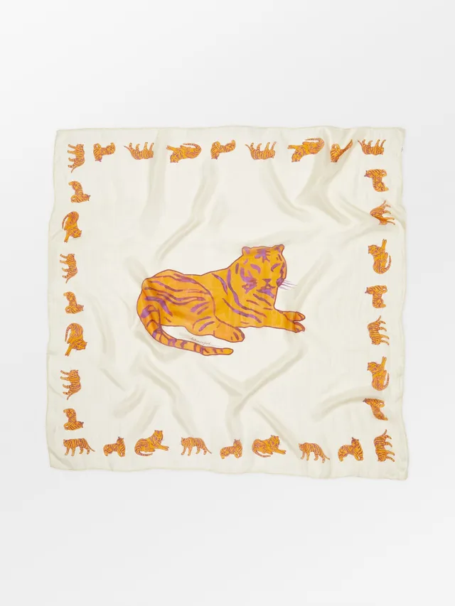 becks-ndergaard-tigarea-tabby-sia-seidenschal-birch-white image 1