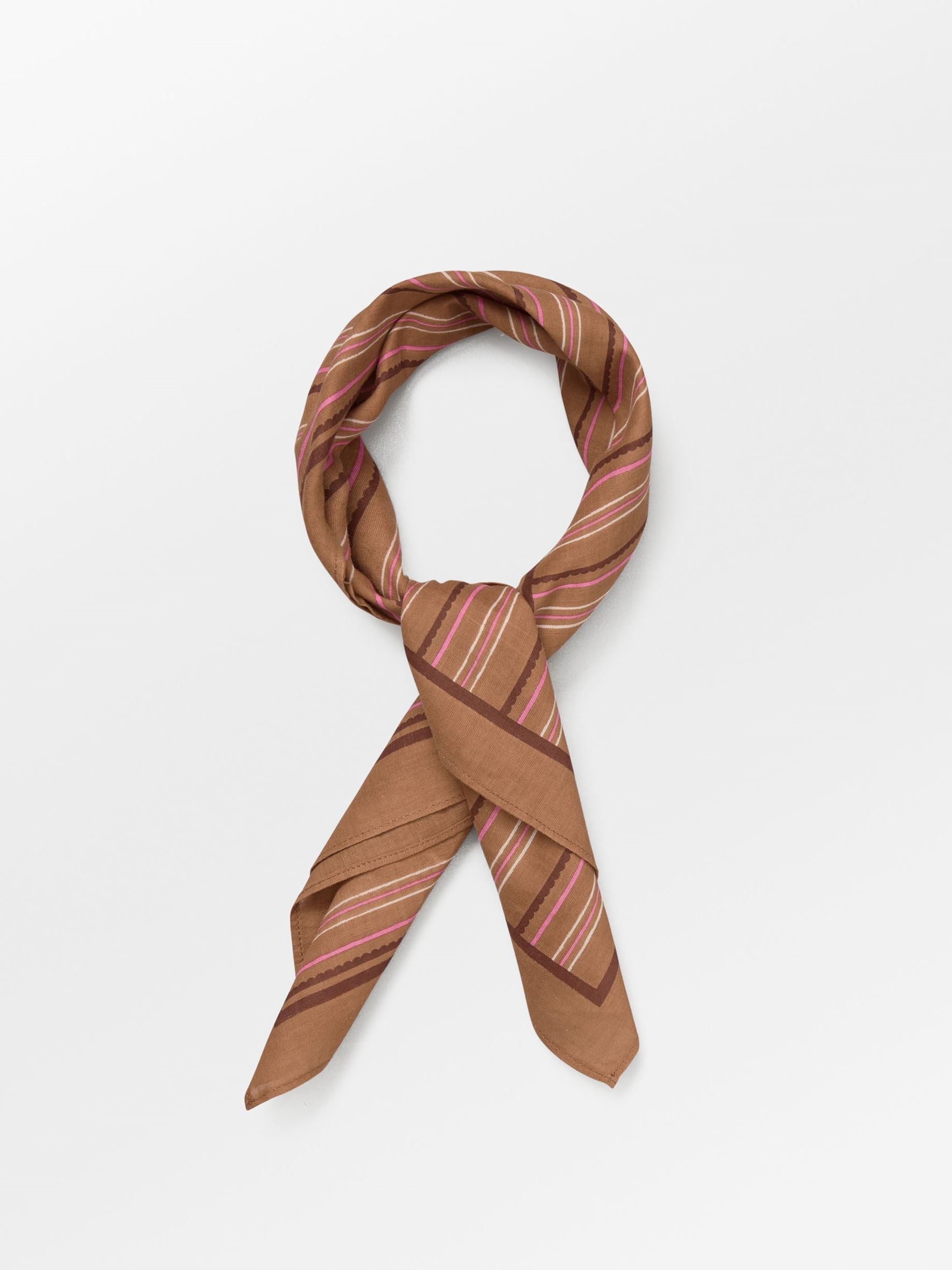 becks-ndergaard-scallopia-striped-cotta-schal-braun-55cm image 2