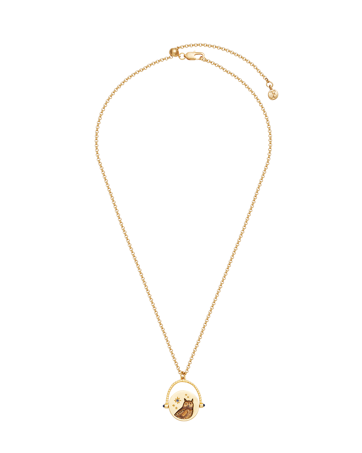 fable-england-owl-spinner-halskette-gold-eule-lapislazuli image 4
