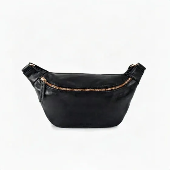 ann-kurz-fanny-pack-bauchtasche-nappa-schwarz-gold-ak019 image 1