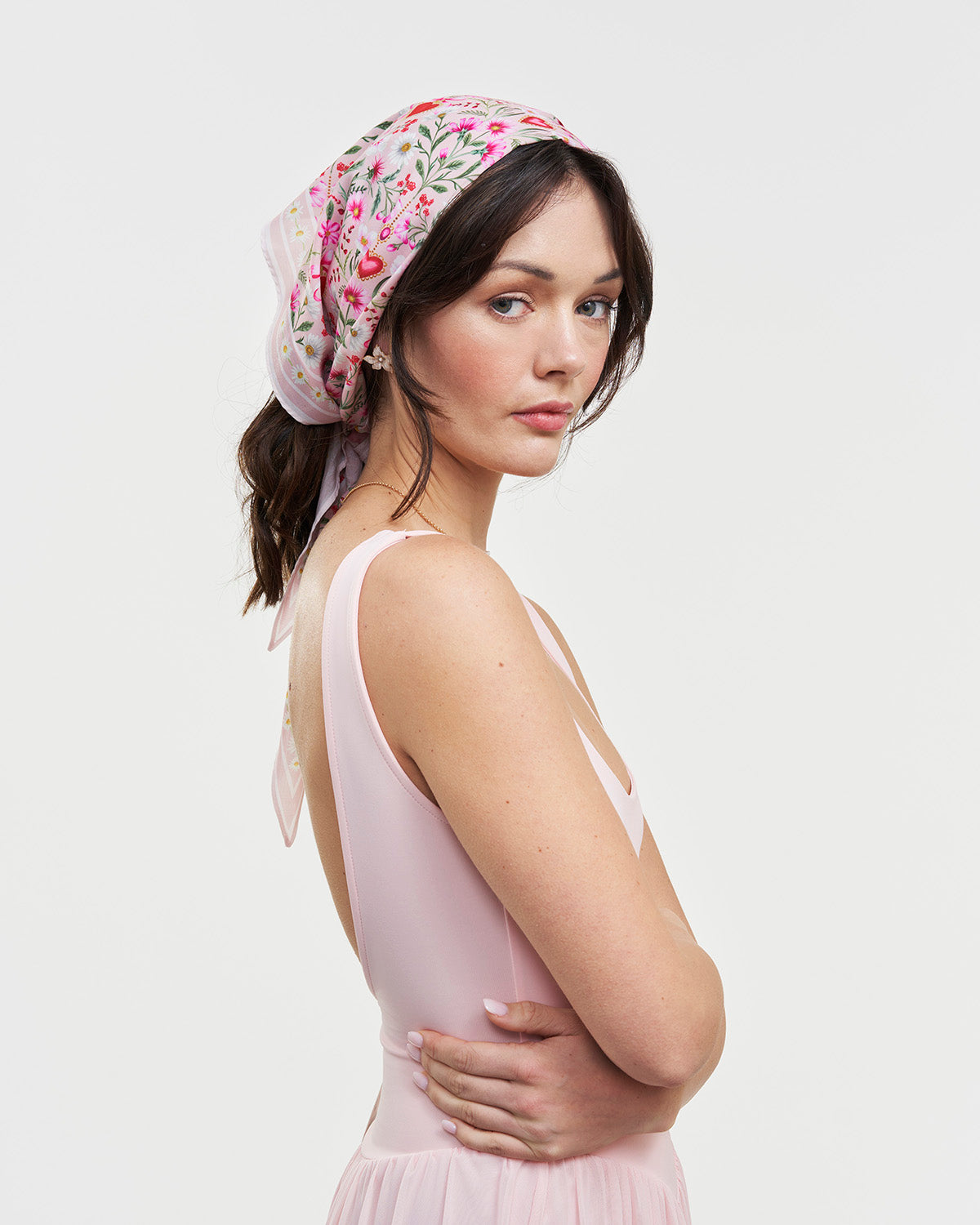 fable-england-scarves-penelope-heart-dreieckstuch-pink image 2