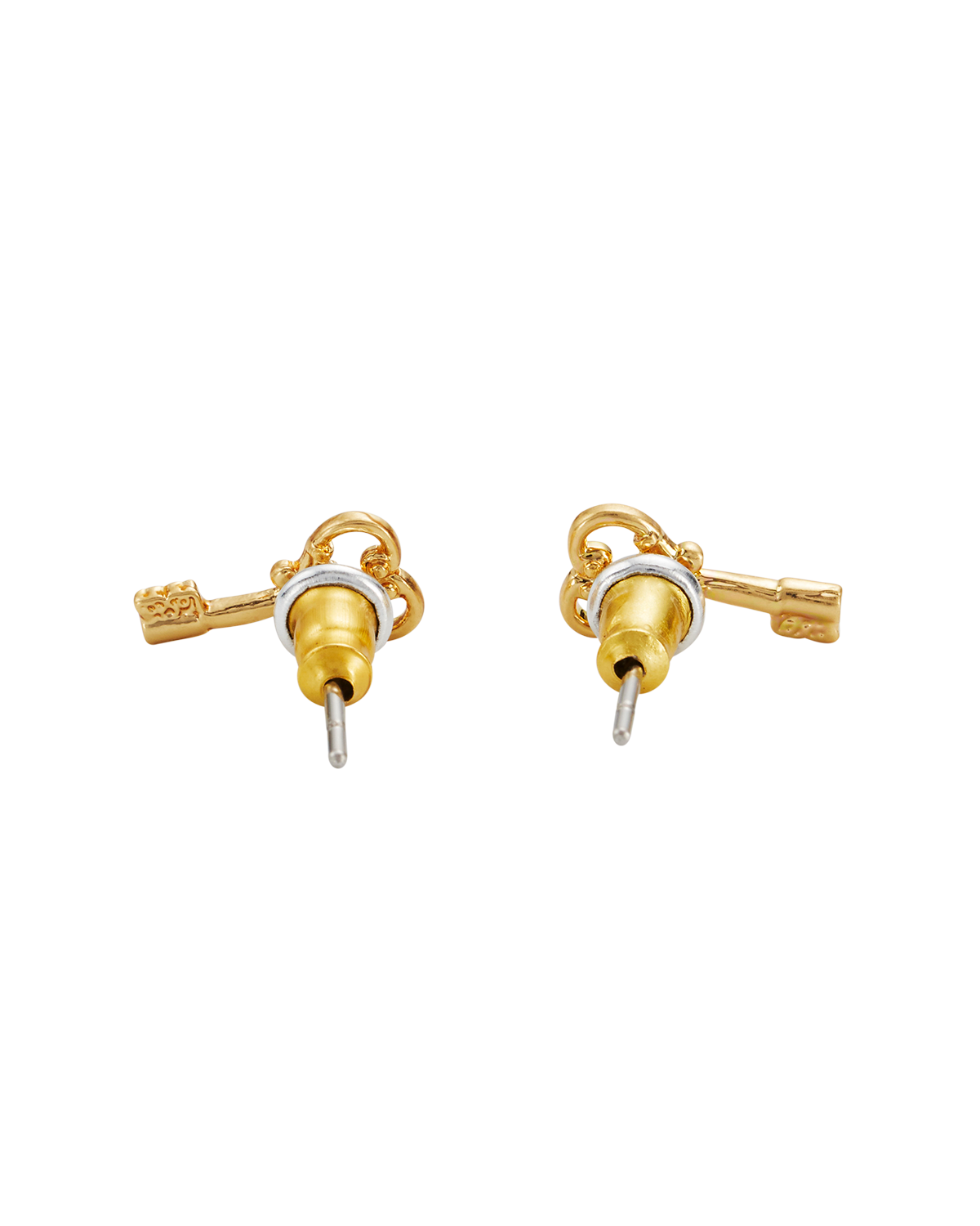 fable-england-key-ohrstecker-gold-schl-ssel-zart image 5