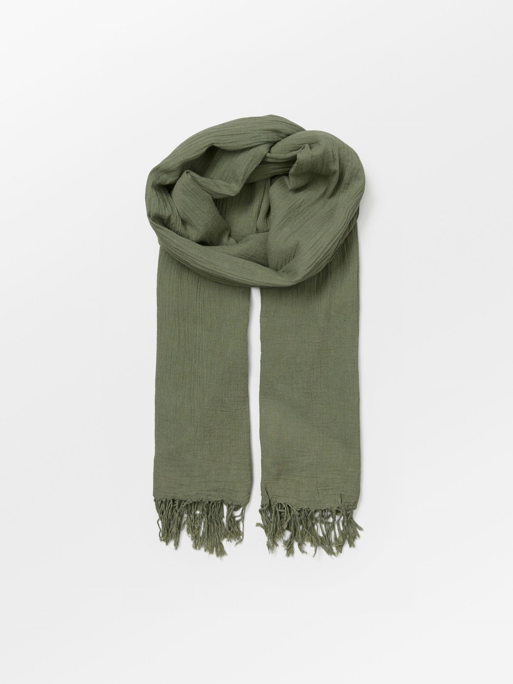 becks-ndergaard-solid-ilona-scarf-wollschal-oliv image 1