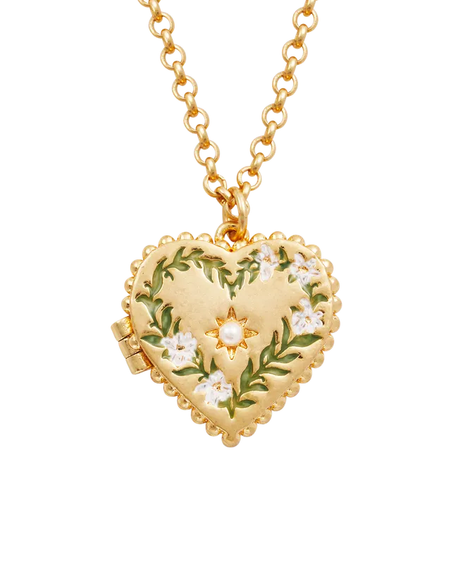 fable-england-jasmine-herz-medaillon-kette-gold image 1