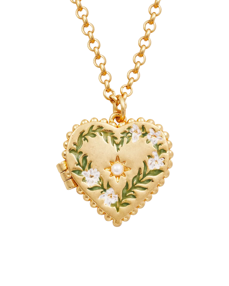 fable-england-jasmine-herz-medaillon-kette-gold image 1
