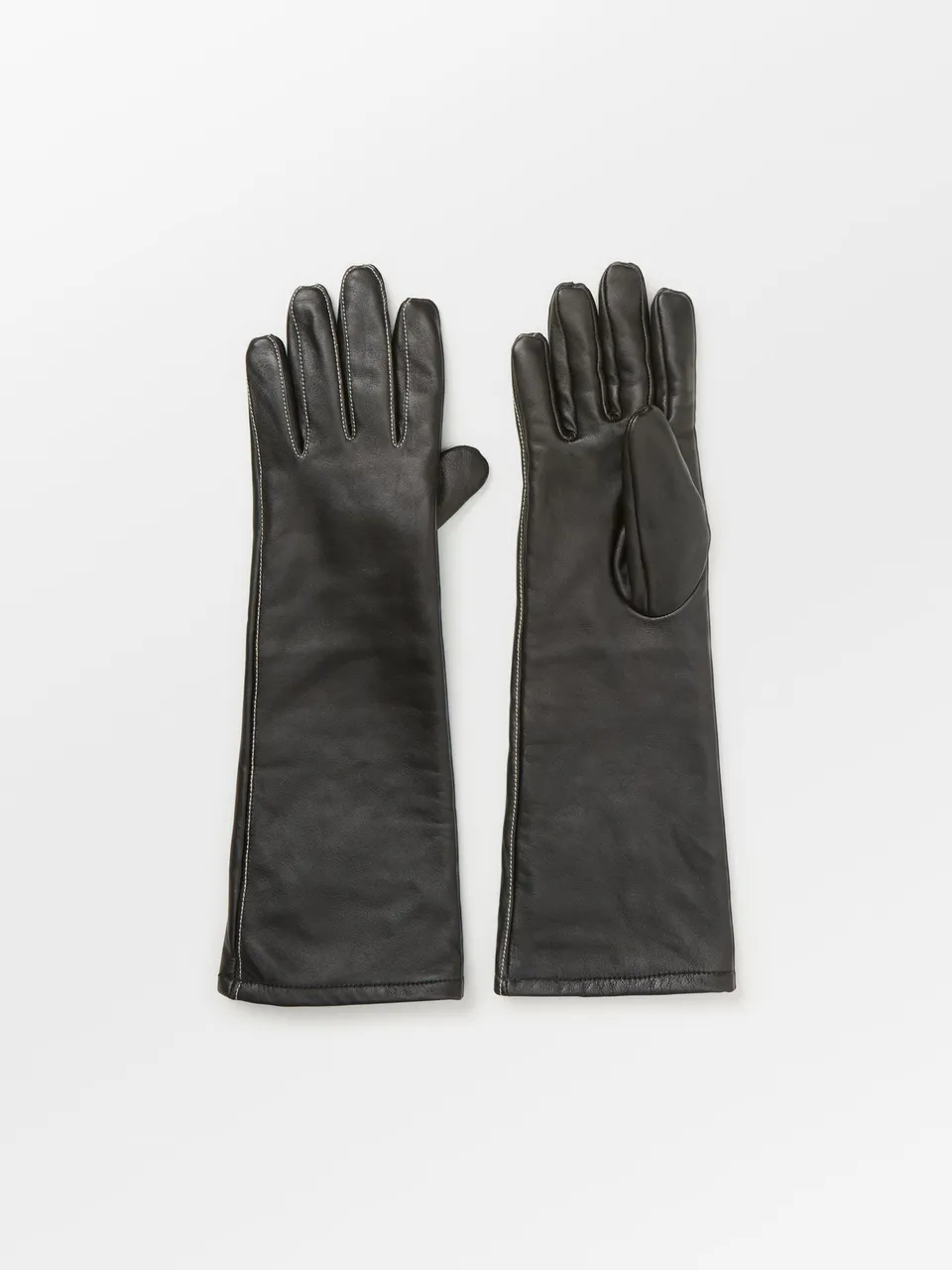 becks-ndergaard-long-smooth-lederhandschuhe-schwarz-schafleder image 1