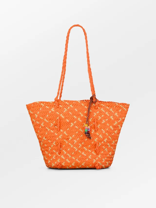 becks-ndergaard-strawie-adina-m-tasche-orange-stroh-52x30 image 1