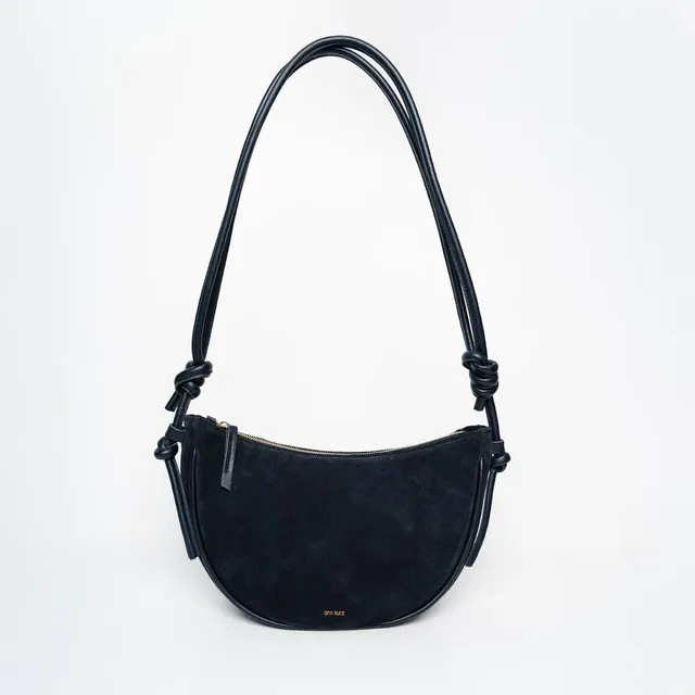 ann-kurz-half-moon-shopper-wildleder-navy-umh-ngetasche image 1