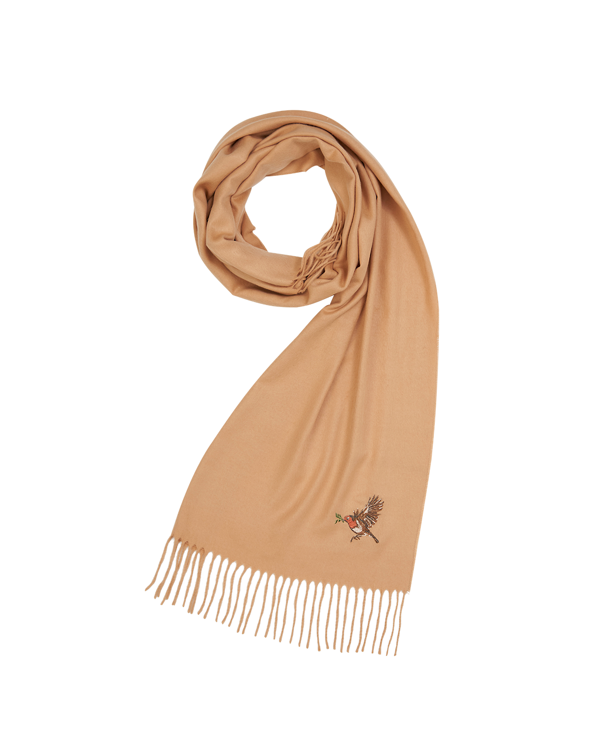 fable-england-robin-schal-camel-rotkehlchen-bestickt image 1