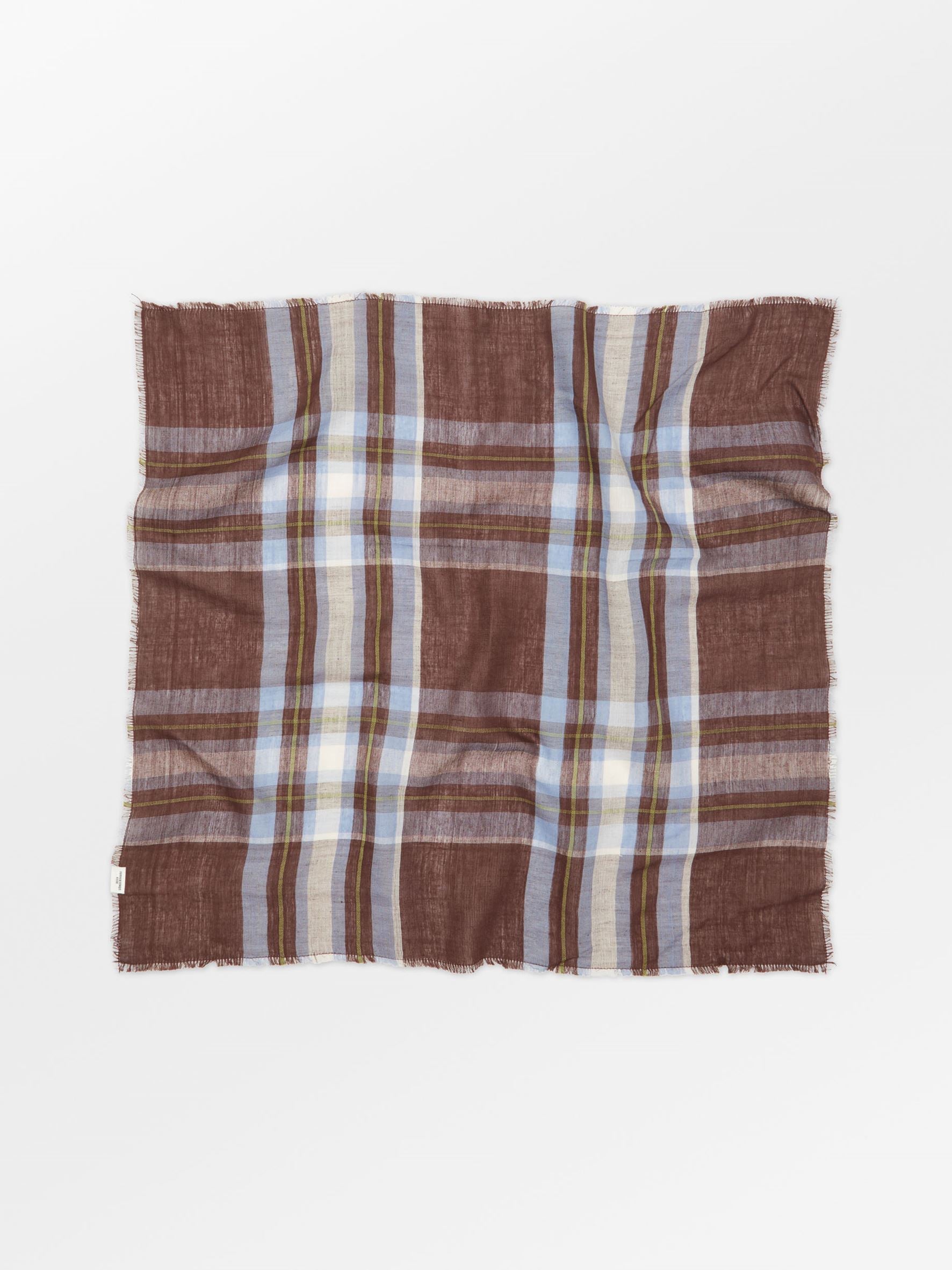 becks-ndergaard-plaidia-cowea-schal-baumwolle-cappuccino-brown image 1