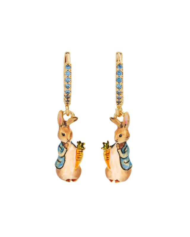 fable-england-peter-rabbit-karotten-huggie-ohrringe-gold image 1