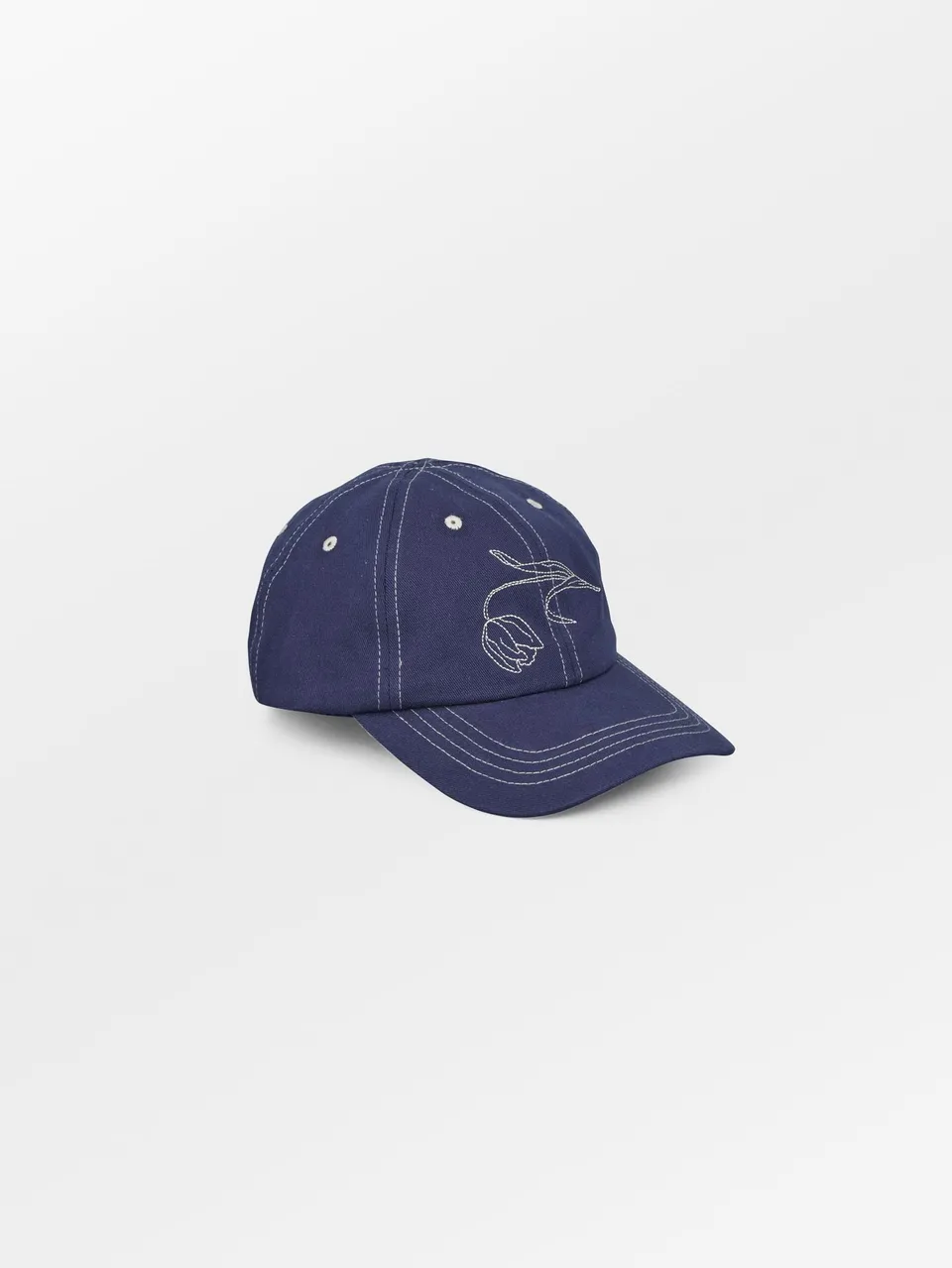 becks-ndergaard-tulipa-cotton-cap-kappe-blau-baumwolle image 1