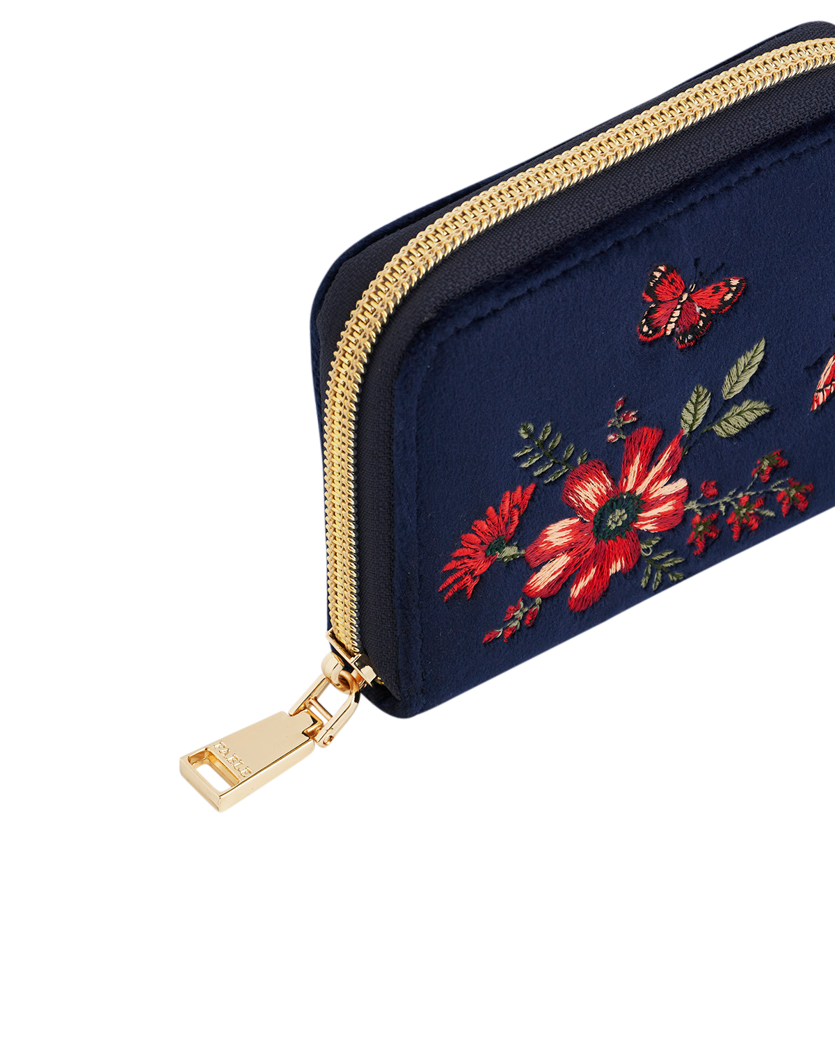 fable-england-floral-geldb-rse-navy-samt-klein-schmetterling image 4