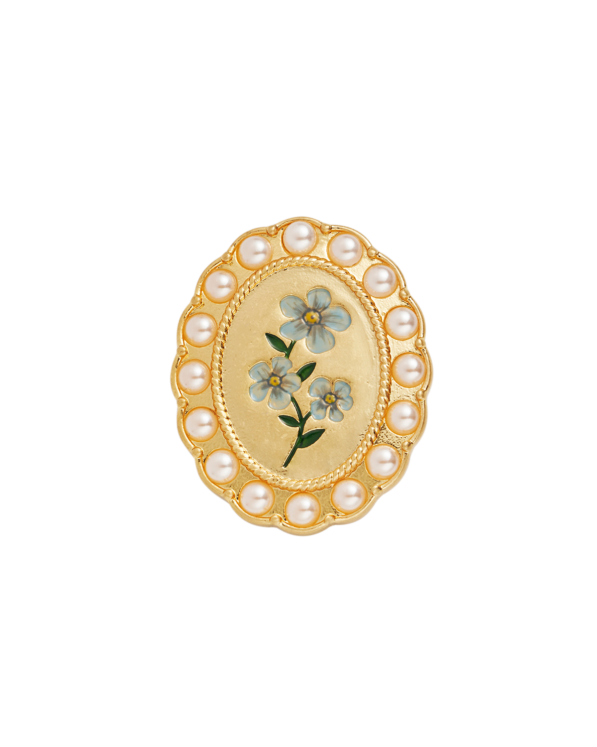 fable-england-forget-me-not-cameo-brosche-gold-blau image 1