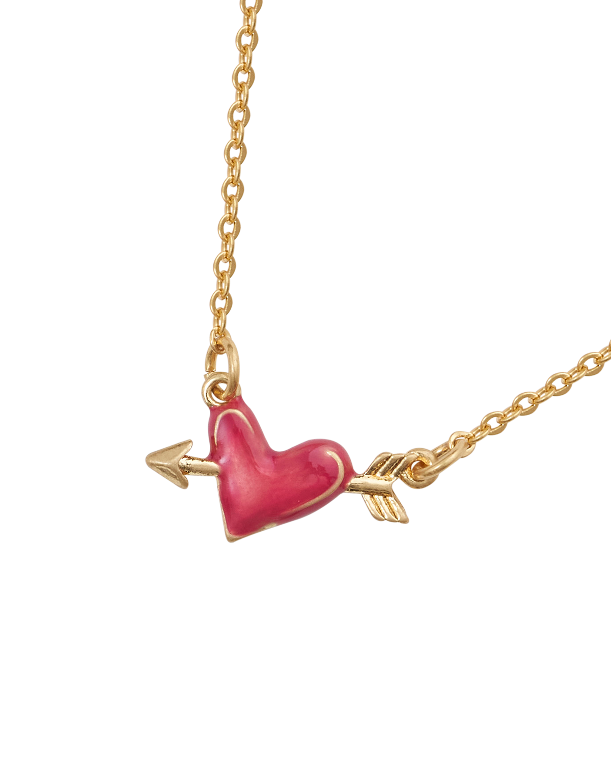 fable-england-jewellery-lovestruck-heart-halskette-rot-gold image 1