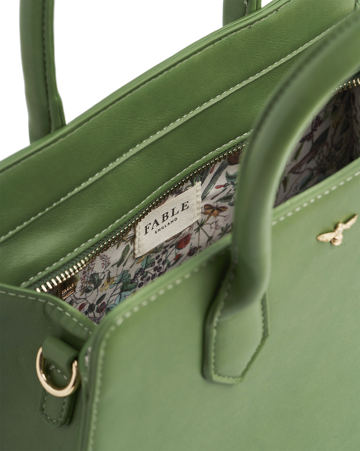 fable-england-green-garden-floral-tote-tasche-mittel-gr-n image 8