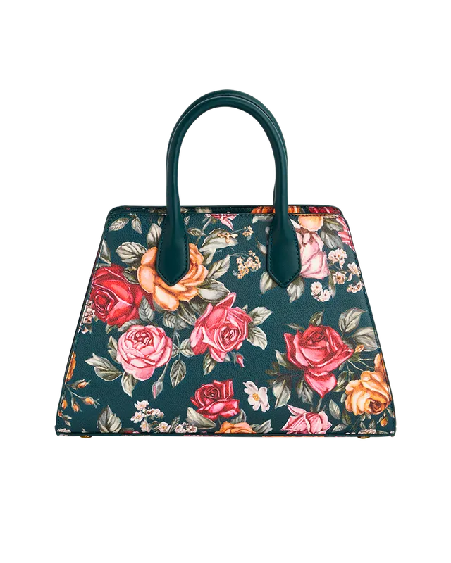 fable-england-teal-roses-tote-medium-handtasche-petrol image 1