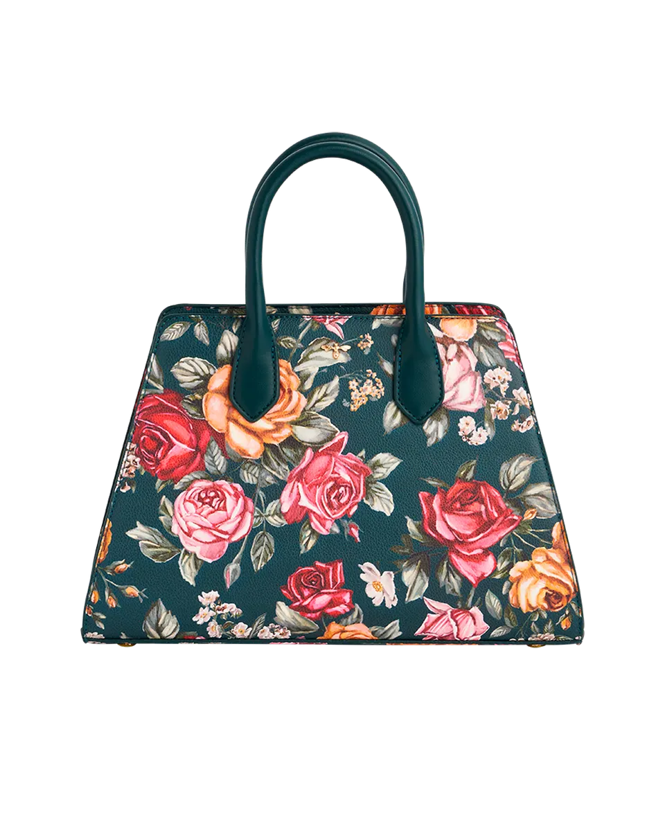 fable-england-teal-roses-tote-medium-handtasche-petrol image 1