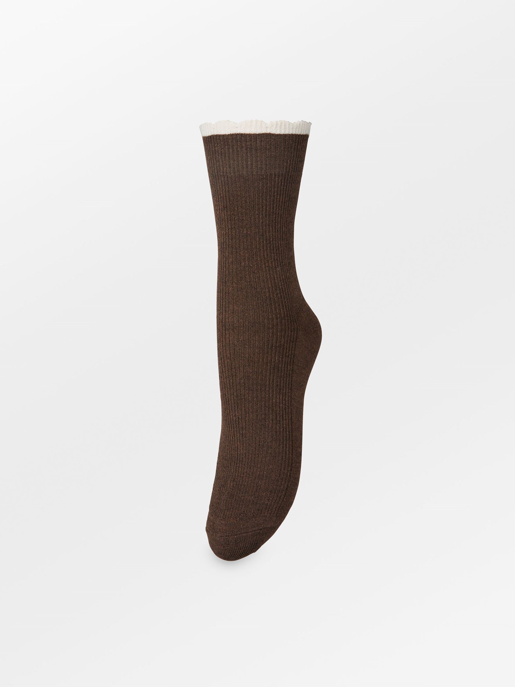 becks-ndergaard-talula-socken-hot-fudge-brown-braun-37-39-basic image 1