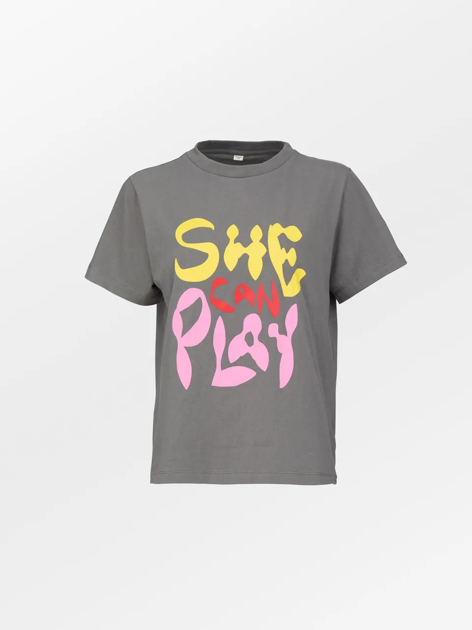 becks-ndergaard-she-can-play-t-shirt-grau-baumwolle image 1